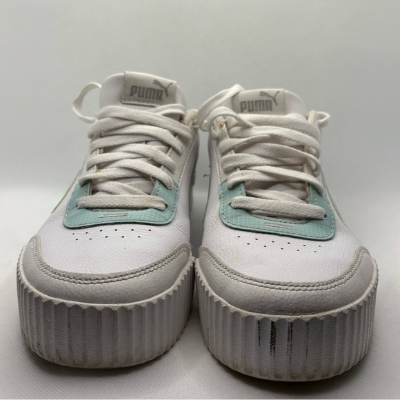 🔥 Women's Puma White and Mint Green Sneakers - Picture 6 of 11